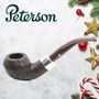 Peterson - Christmas Pipe 2019  - 999 Sandblast Sterling Silver Mount  Pipe