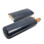 Artamis - Navy Leather Cigar Case (2 x Churchill)