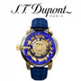 ST Dupont - Be Chic Hyperdome Watch - Gold with Blue Leather Strap