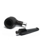 Ashton -  Pebble Grain - Silver Band - LX -  Billiard Pipe