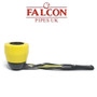 Falcon - Black Shillelagh (Yellow) with Yellow Dover Bowl