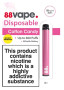 88 Vape - Cotton Candy -  Disposable Vape - 20mg