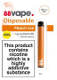88 Vape - Peach Ice -  Disposable Vape - 20mg