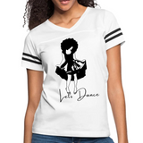 Womens Vintage Sport Graphic T-shirt Say it Soul Lets Dance Black