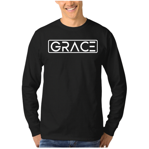 Mens Long Sleeve Graphic T-shirt Grace