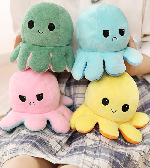 Reversible Flip Octopus Stuffed Plush Doll Soft Reversible Flip Octopus Stuffed Plush Doll Soft