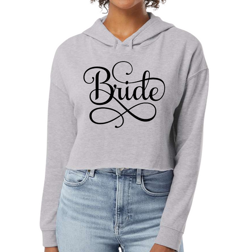 Womens Cropped Hoodie Bride Accessories Wedding