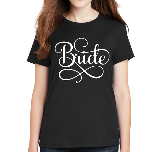 Womens Graphic T-shirt Bride Accessories Wedding