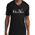 Mens Graphic V-neck T-shirt Good Vibes White Print