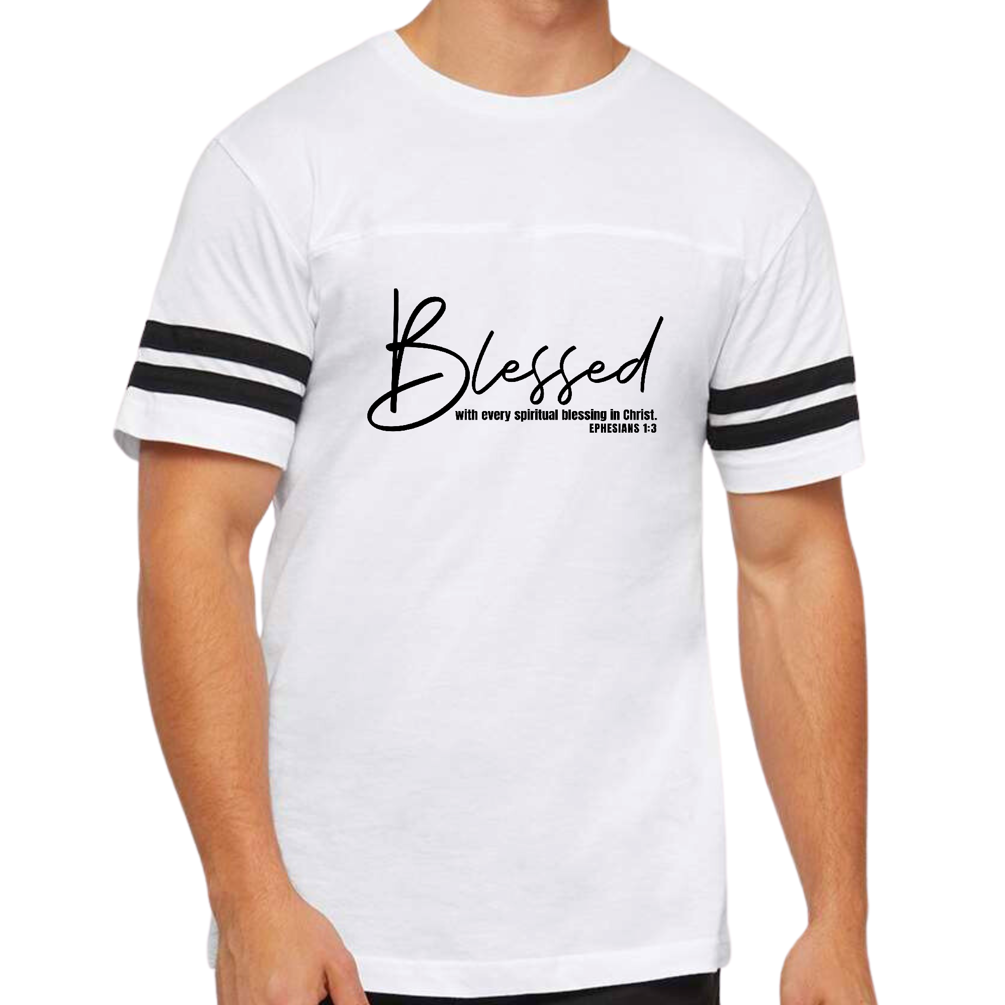 Mens Vintage Sport Graphic T-shirt Blessed with Every Spiritual