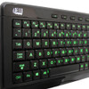 Adesso 3-Color Illuminated Compact Multimedia Keyboard