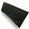 Adesso 3-Color Illuminated Compact Multimedia Keyboard