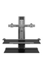 Humanscale Dual Monitor Quickstand - Large Platform, Freestanding, DP Set, Black