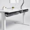 Humanscale NeatTech Cable Management - Large, Pinstripe White Basket / Gray trim