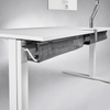 Humanscale NeatTech Cable Management - Large, Pinstripe White Basket / Gray trim