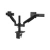 Humanscale M/Flex M2 Pro Dual Monitor Arm with Clamp Mount - Black