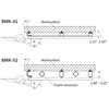 Workrite Bench Mount Kit - 1.12"-1.5"