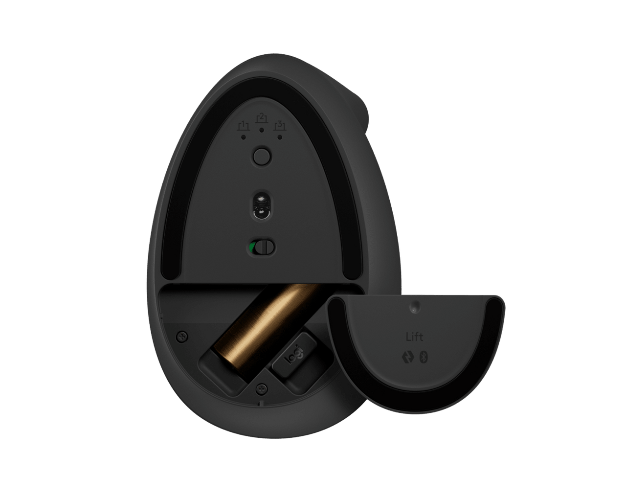 Logitech Lift Left Wireless Ergonomic Mouse Black