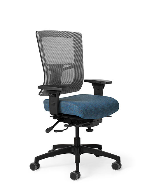 OM Seating AF584 Affirm Mid Back Mesh Back Executive Task Chair