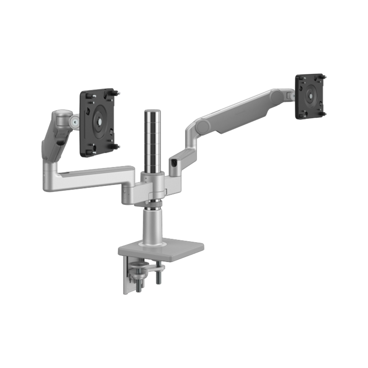 Humanscale Clamp Humanscale M/Flex for M2.1 Monitor Arm, Dual Arm Bracket, Two-Piece ...