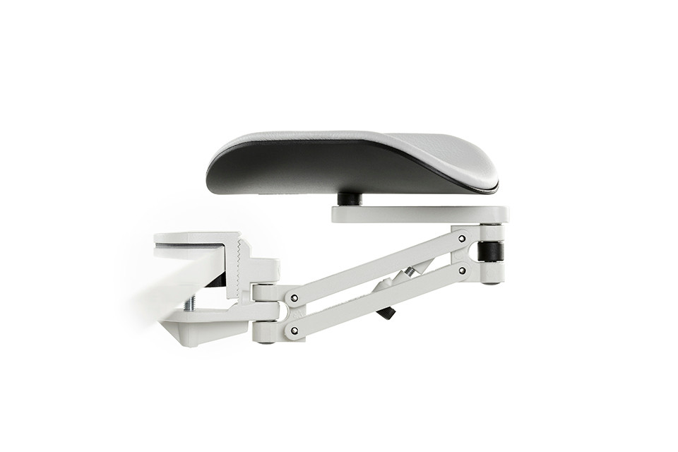 ErgoRest Forearm Support with Standard Length Arm Pad - White