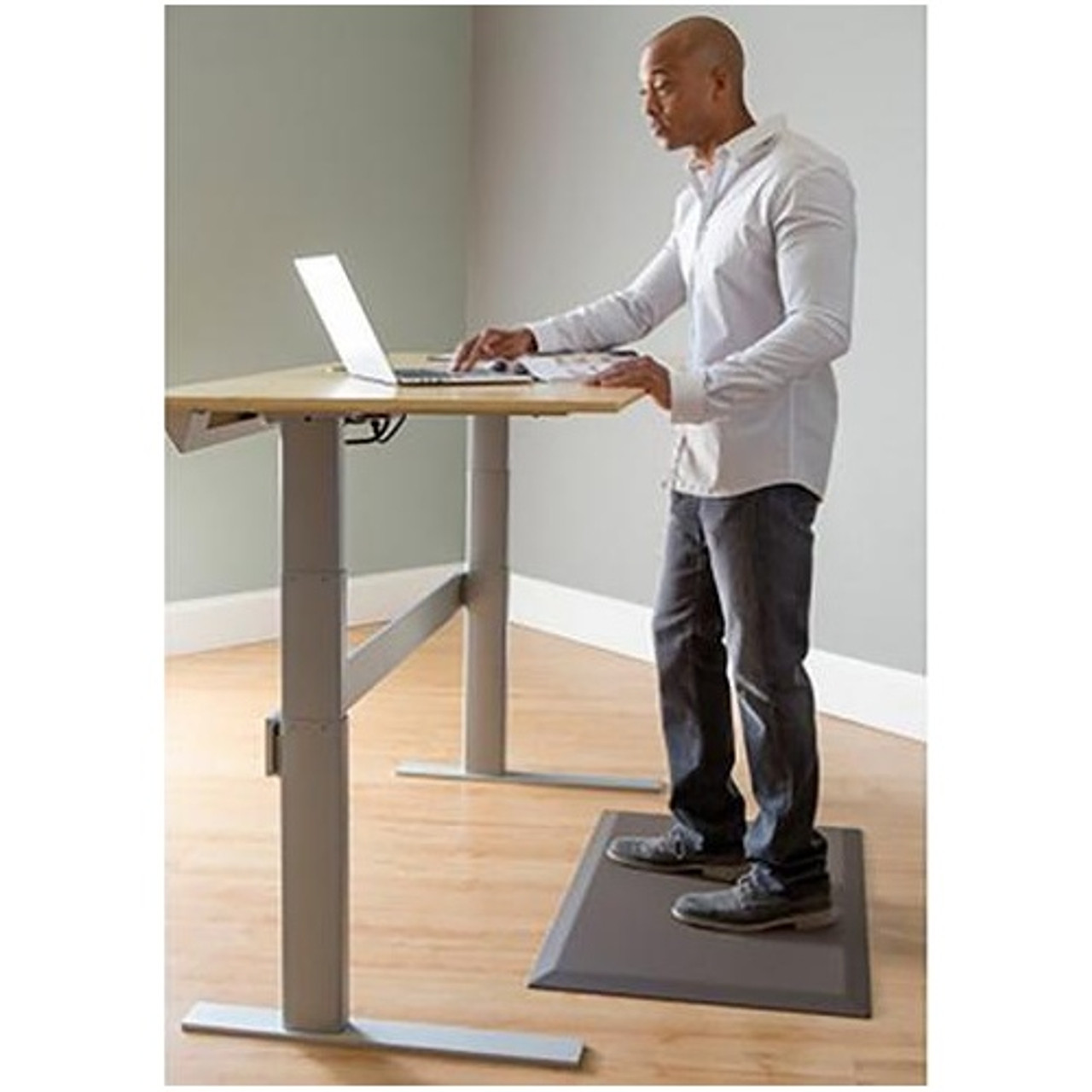 Standing Desk + Anti Fatigue Standing Mat Combo