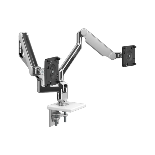Humanscale M2 Pro Dual Monitor Arm - Clamp Mount - White