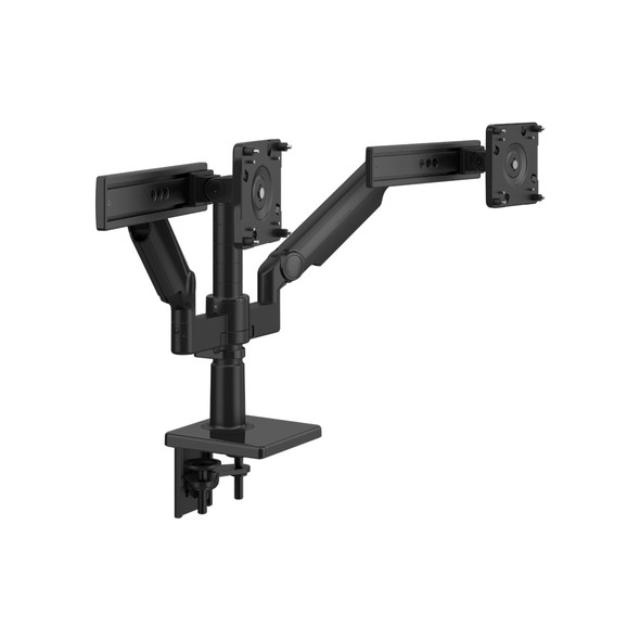 Humanscale M/Flex M2 Pro Dual Monitor Arm with Clamp Mount - Black