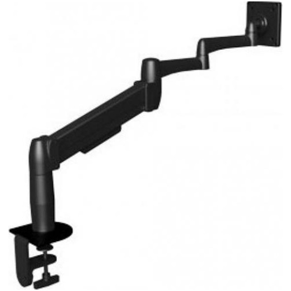 Adapt Extended Depth Flat Panel C-Clamp Monitor Arm, Black