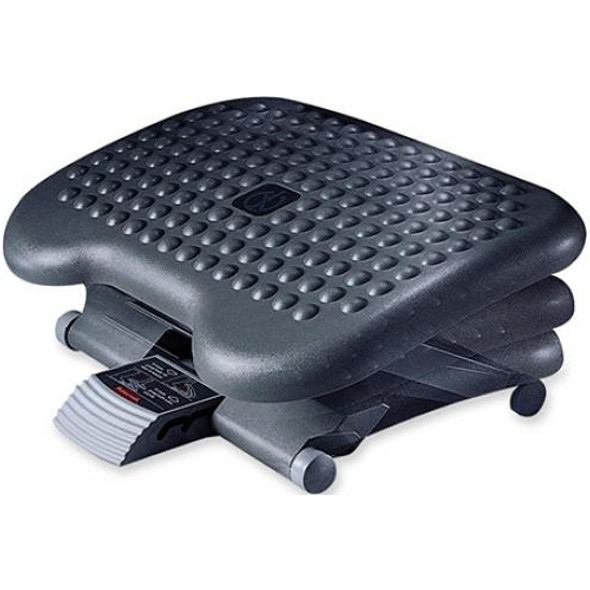 Kantek Premium Height Adjustable Footrest with Rollers