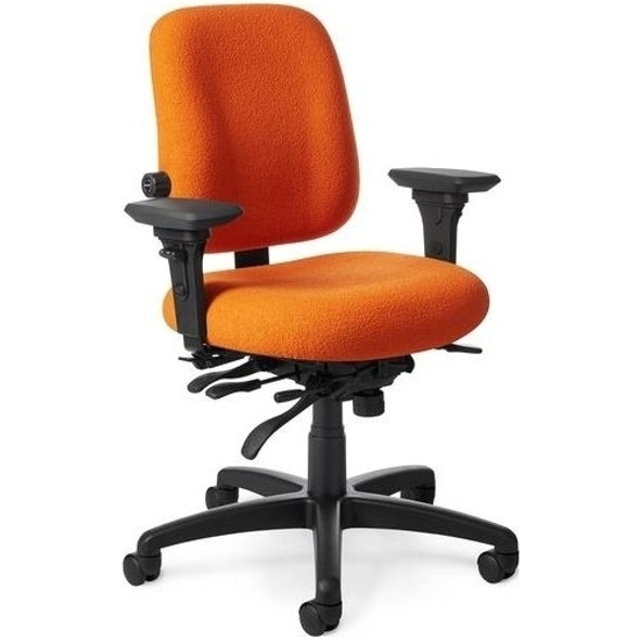 OM Seating PT74 Paramount Value Series Medium Managerial Chair with Adjustable Lumbar