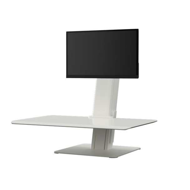 Humanscale QuickStand Eco Single Monitor Sit/Stand Desk Solution - White