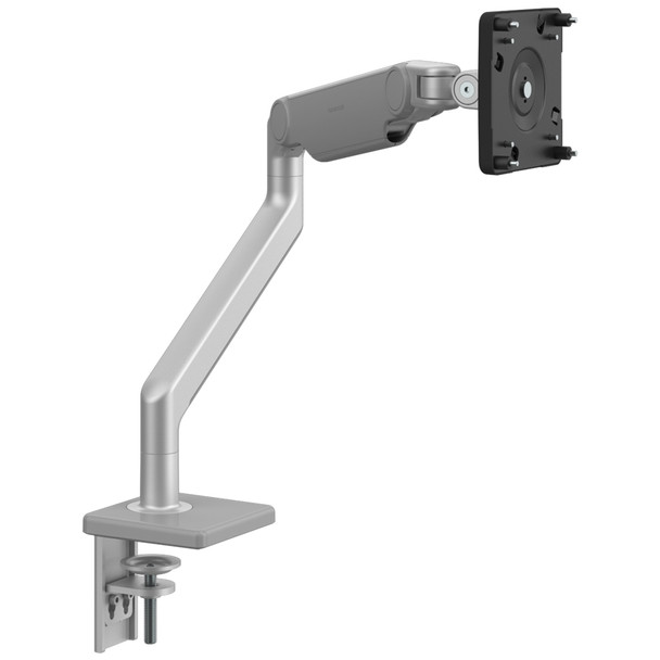 Humanscale M2.1 Single Monitor Arm - Clamp Mount - Silver