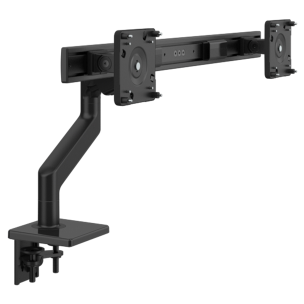Humanscale M8 Pro Dual Monitor Arm - Clamp Mount - Black