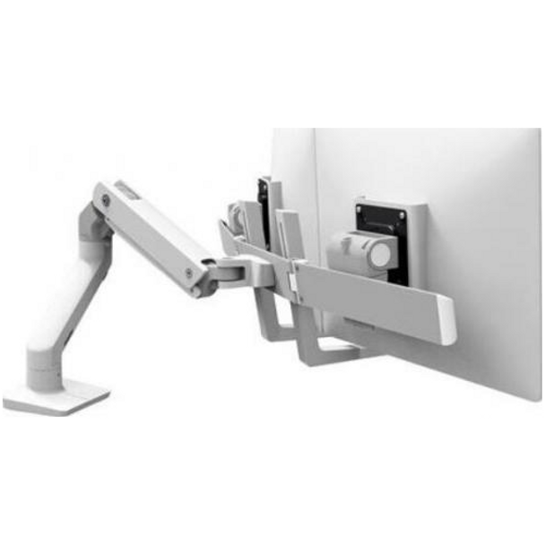 Ergotron HX Desk Mount Dual Monitor Arm - White