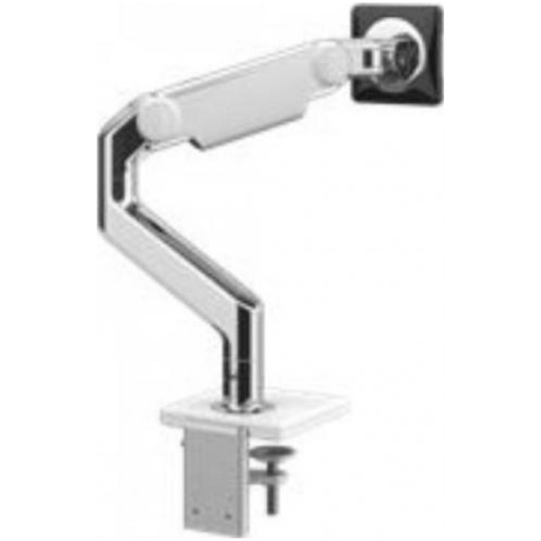 Humanscale M8.1 Single Monitor Arm with Clamp Mount - White