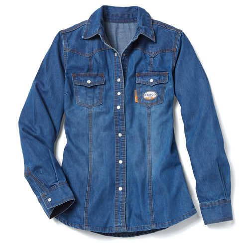 Shirt Rasco Women's FR w/ Snaps Denim