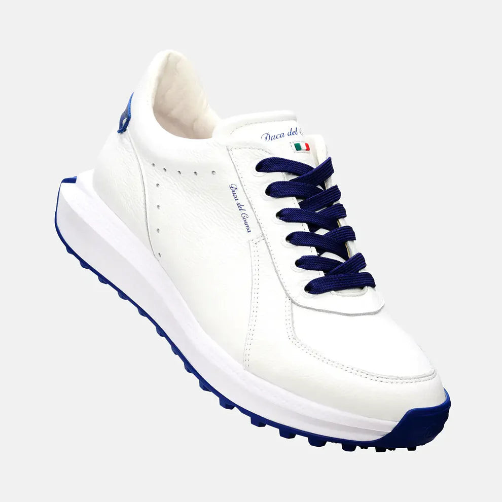Duca Del Cosma Verona Spikeless Womens Golf Shoes - White/Blue