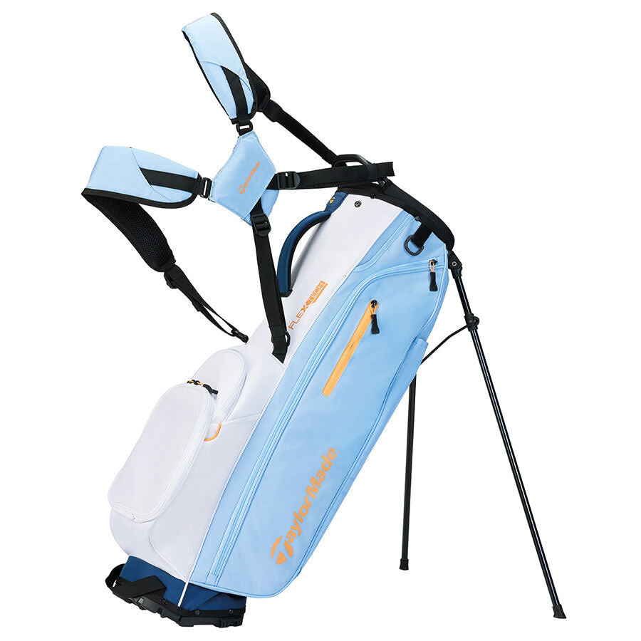 TaylorMade FlexTech Golf Stand Bag White Light Blue