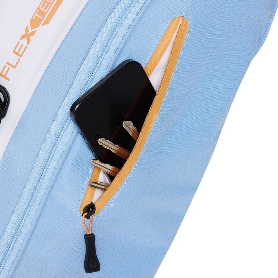 TaylorMade FlexTech Golf Stand Bag White Light Blue