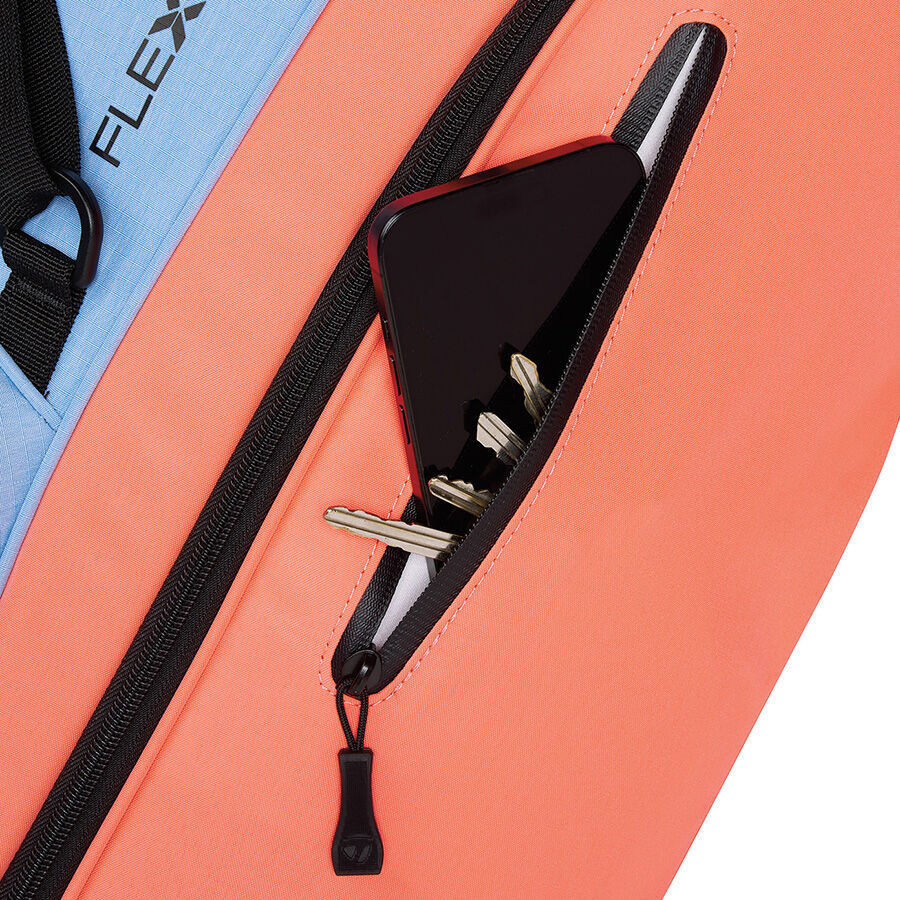 TaylorMade FlexTech Crossover Golf Stand Bag Coral/Light Blue