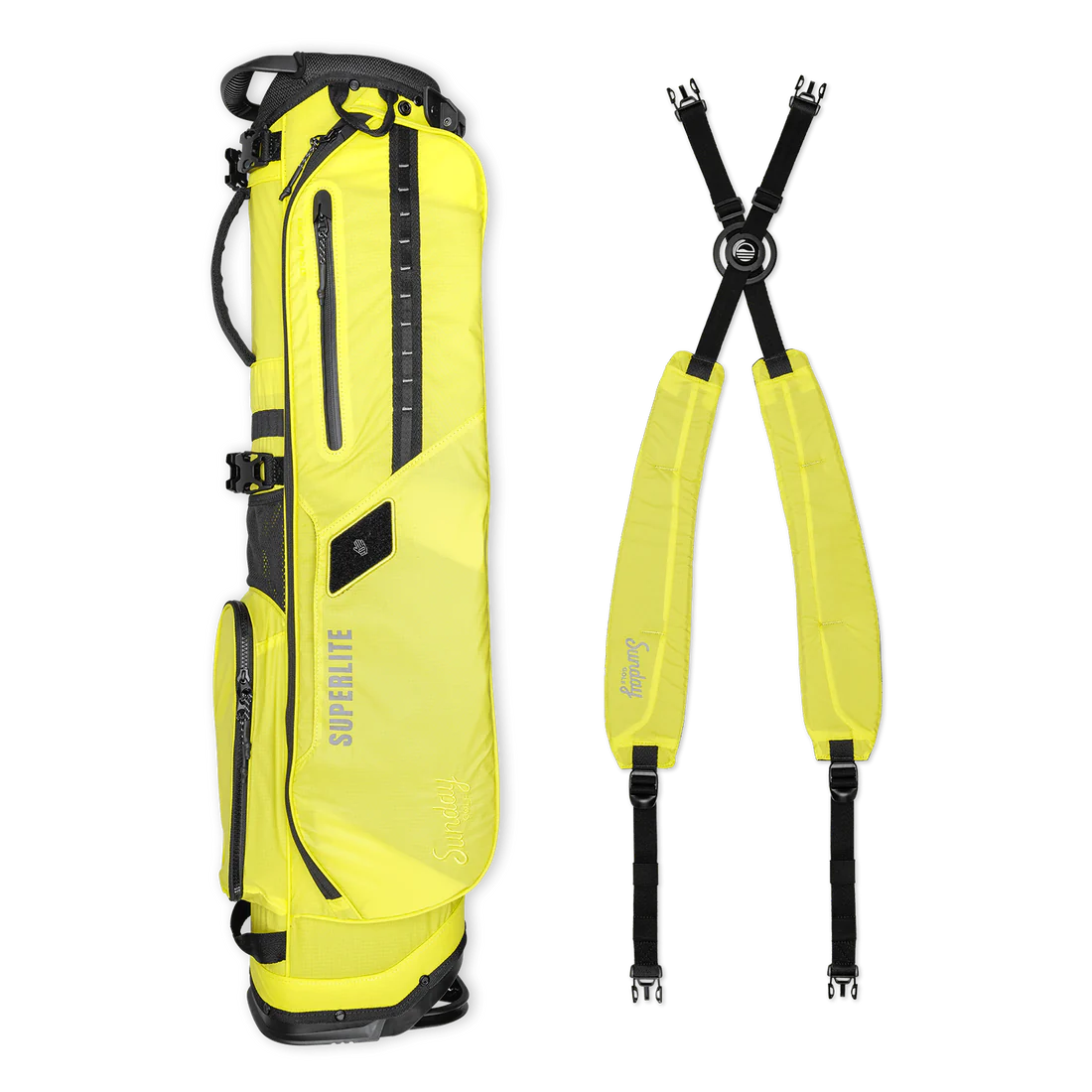 Sunday Golf El Camino Golf Stand Bag Neon Yellow