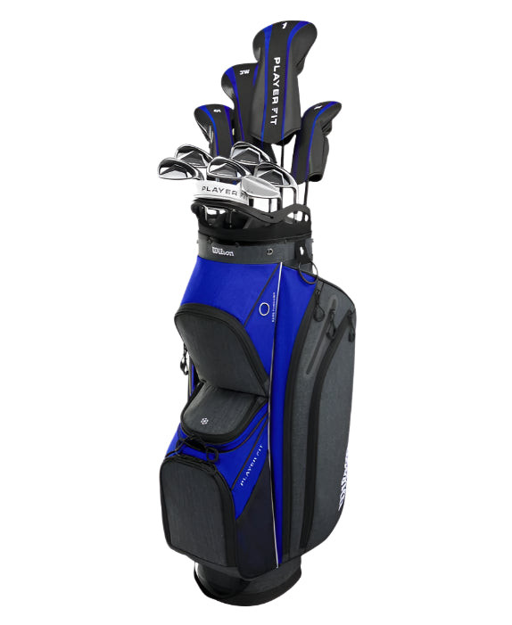 Wilson メンズ ゴルフクラブ 13本セット キャディバッグ Wilson Player Fit Mens 11 Club Complete Golf Set - Cart Bag