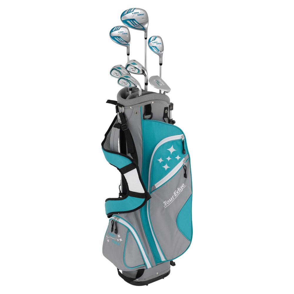 レディース ゴルフセット 7本 Tour Edge LADY EDGE Tour Edge Lady Edge 7 Club Womens Golf Set Turquoise
