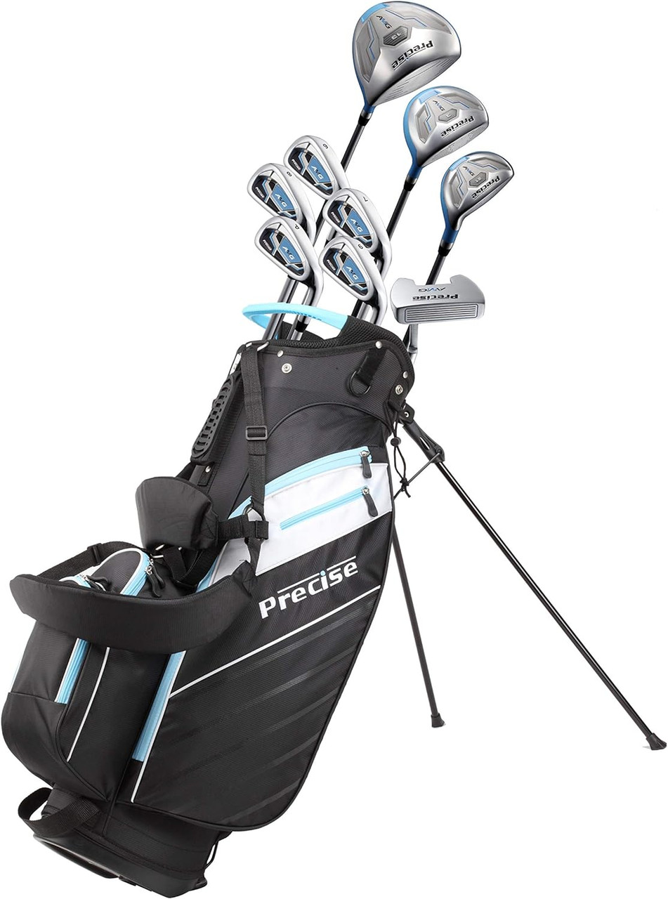 Precise AMG Womens 9 Club Complete Golf Set Teal