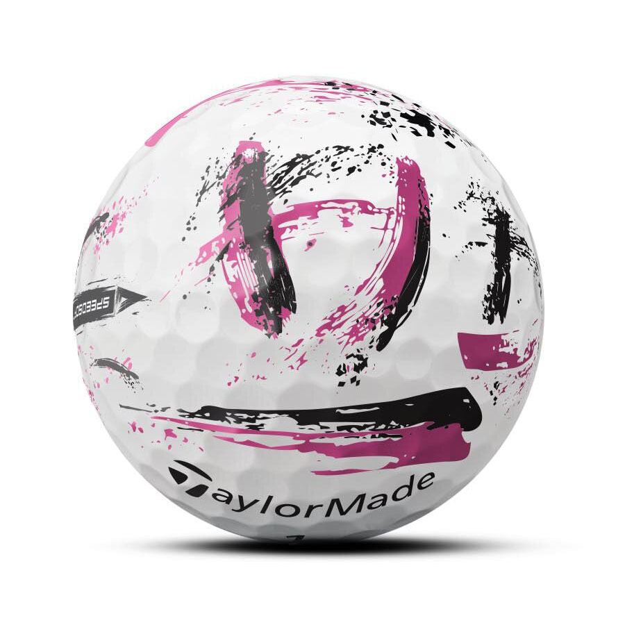 TaylorMade SpeedSoft Ink Golf Balls Pink