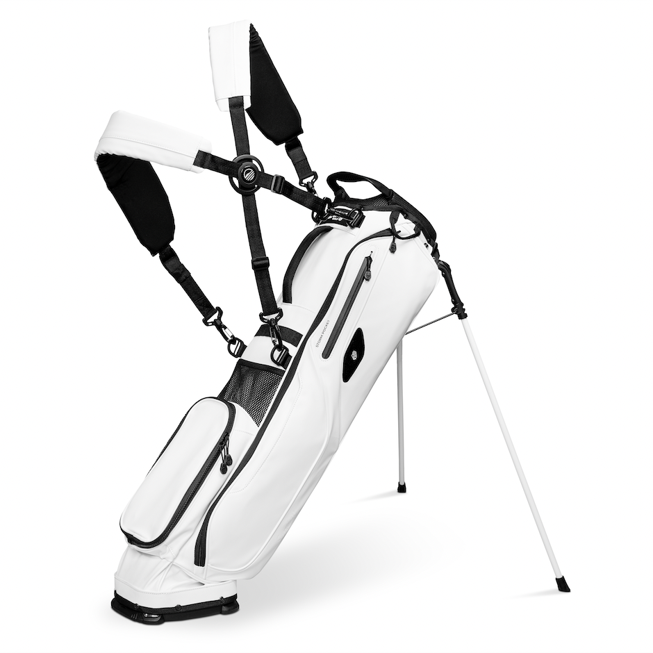 Sunday Golf El Camino Golf Stand Bag White Leather