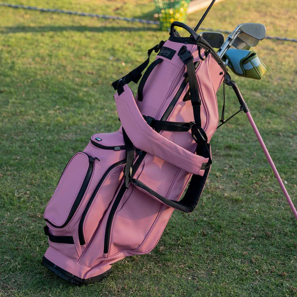Sunday Golf Ryder S-Class Golf Stand Bag Pink Vegan Leather