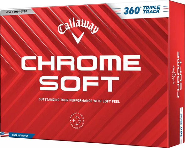 Callaway Chrome Soft 360 Triple Track White Dozen Callaway Chrome Soft 360 Triple Track White Dozen