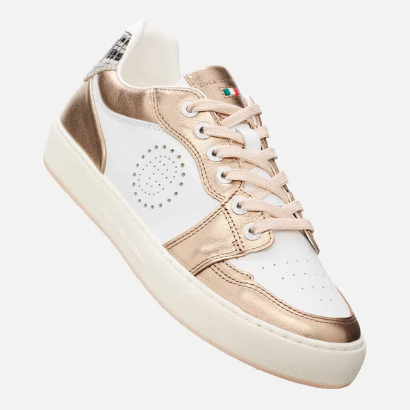 Duca Del Cosma Giordana Spikeless Womens Golf Shoes White Champagne